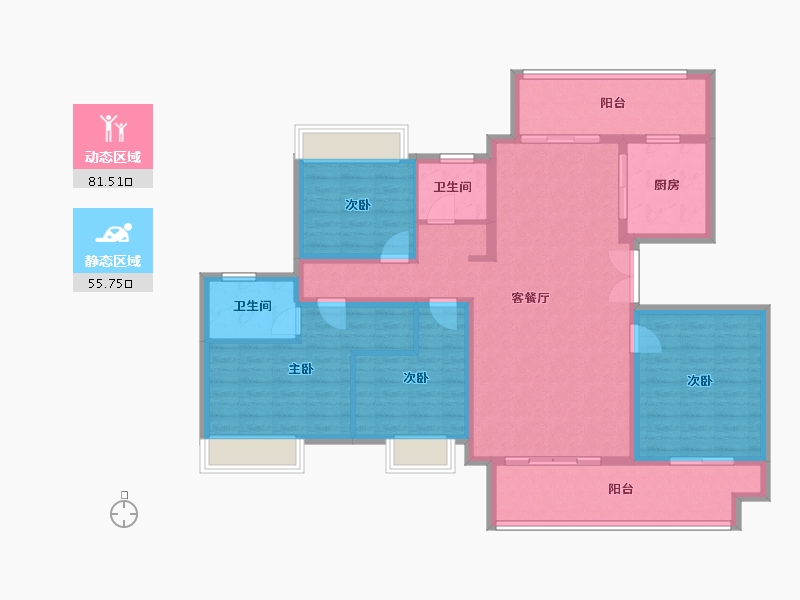 河南省-南阳市-新旭京华府[南苑]-123.32-户型库-动静分区