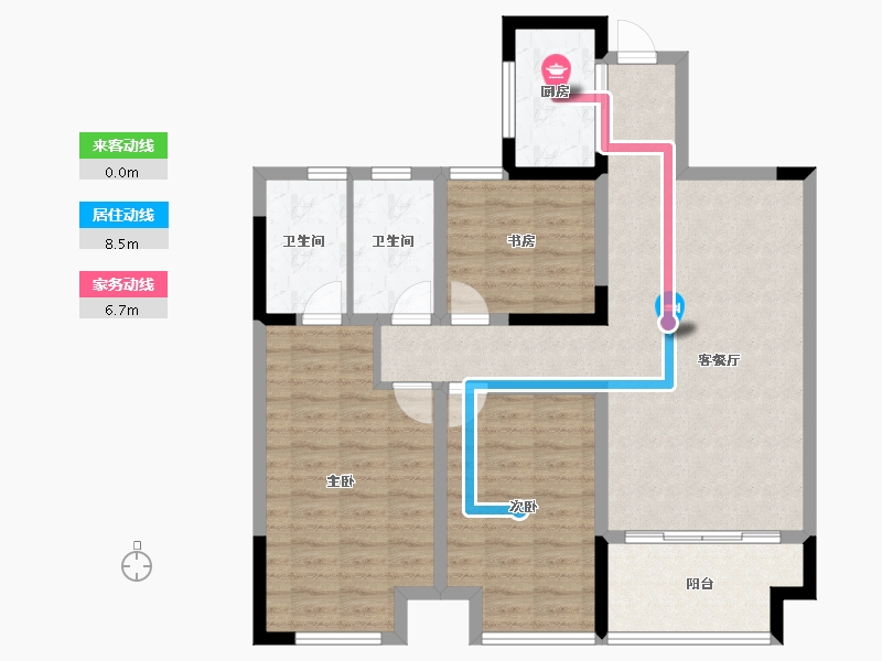 河南省-洛阳市-东展旖和园-97.68-户型库-动静线