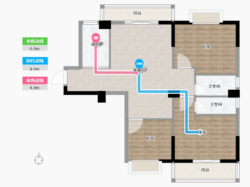 福建省-莆田市-凤达南湖佳园-105.61-户型库-动静线