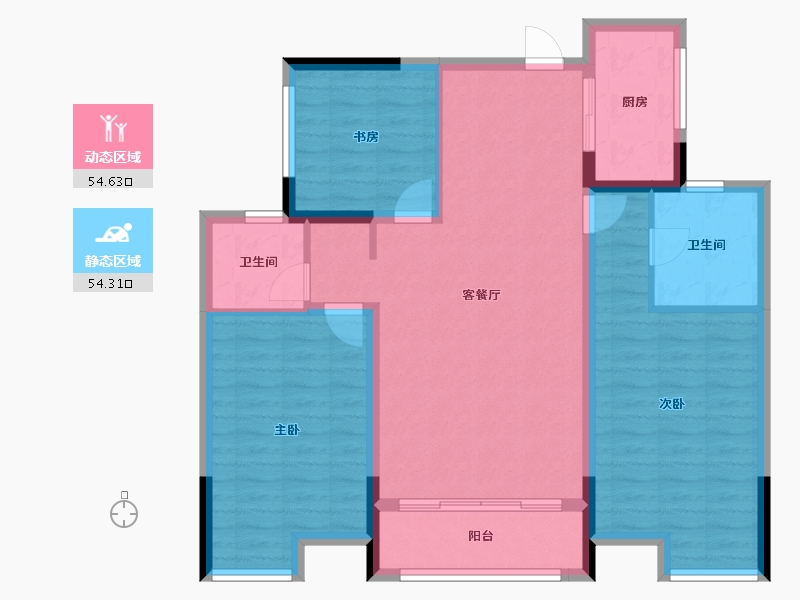 河南省-洛阳市-东展旖和园-98.08-户型库-动静分区