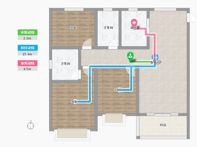 山东省-菏泽市-颐江南-108.00-户型库-动静线