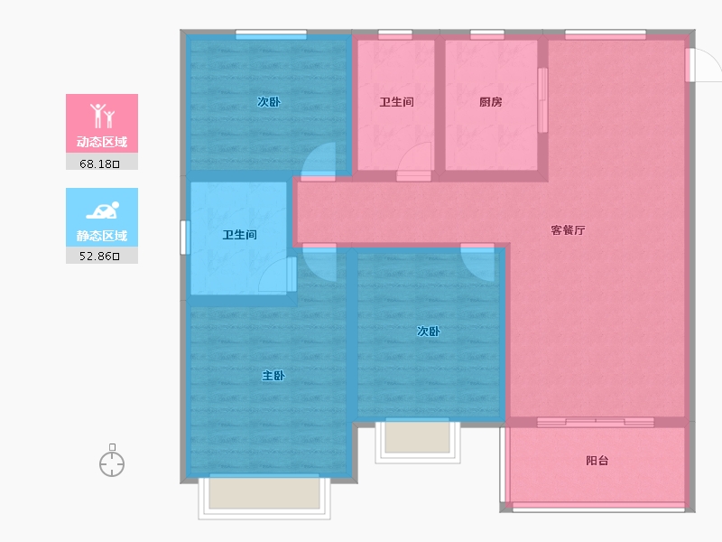 山东省-菏泽市-颐江南-108.00-户型库-动静分区