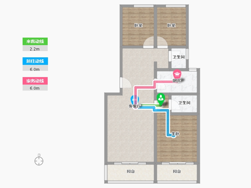 山东省-菏泽市-城建翰林华庭-104.01-户型库-动静线