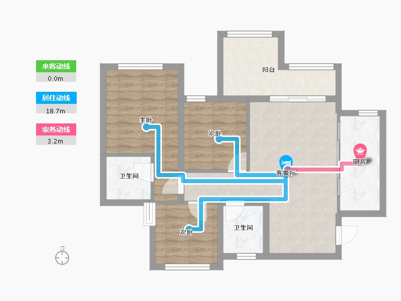 四川省-南充市-金为领地悦城-72.99-户型库-动静线