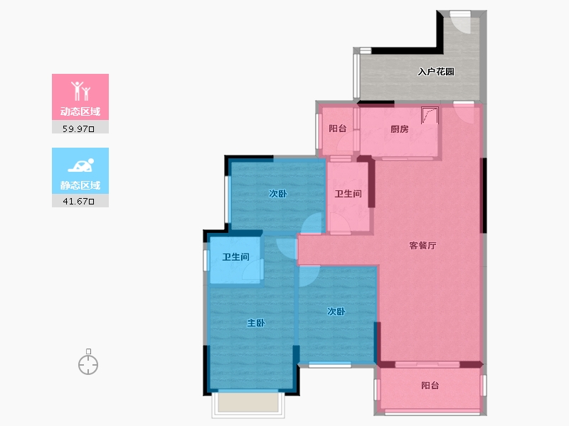 广东省-河源市-和平县阳明镇滨河西路平安大桥侧-111.26-户型库-动静分区