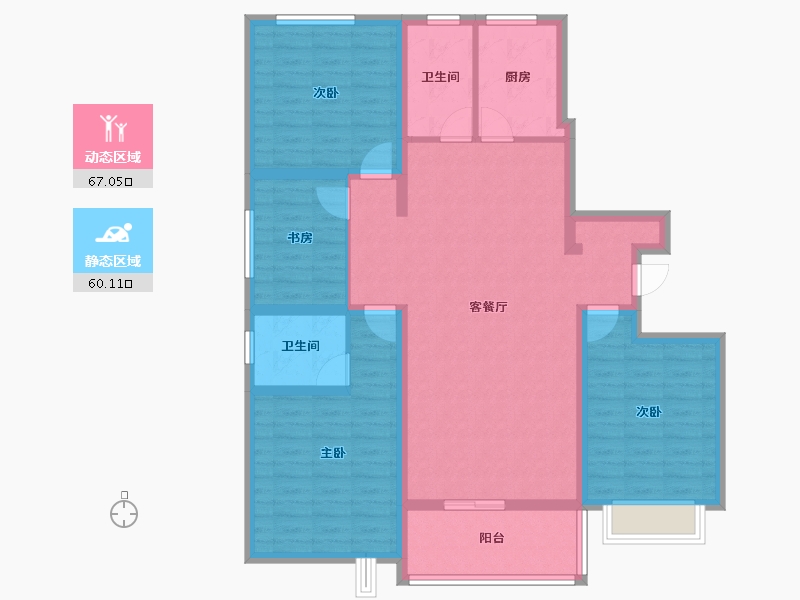 山东省-菏泽市-颐江南-113.60-户型库-动静分区