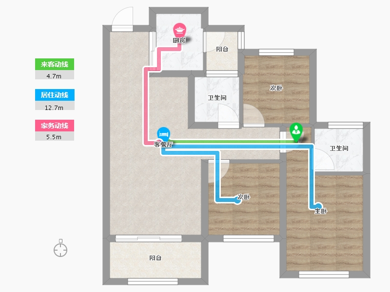 四川省-南充市-金为领地悦城-67.90-户型库-动静线