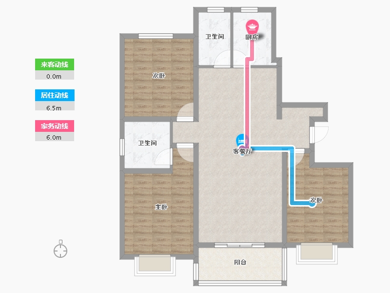 山东省-菏泽市-颐江南-108.00-户型库-动静线