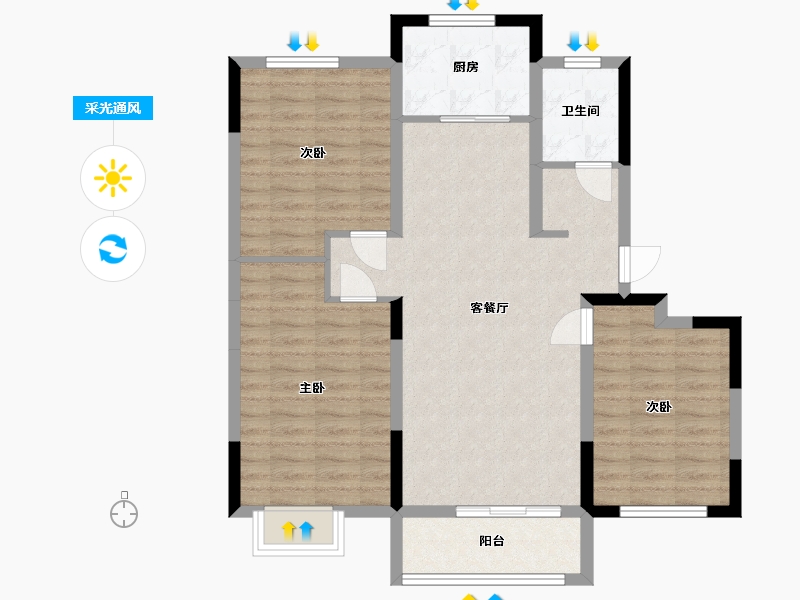 山东省-日照市-山海社区-100.00-户型库-采光通风