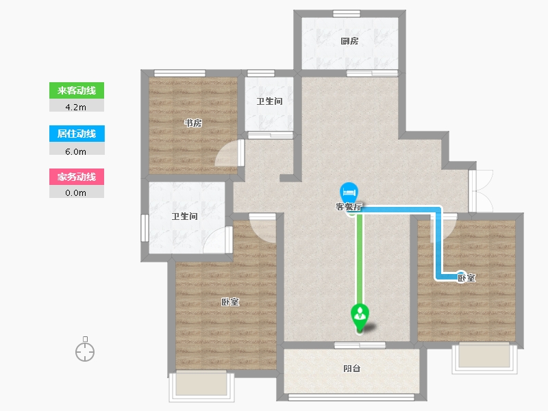 山东省-菏泽市-天华国际-104.01-户型库-动静线