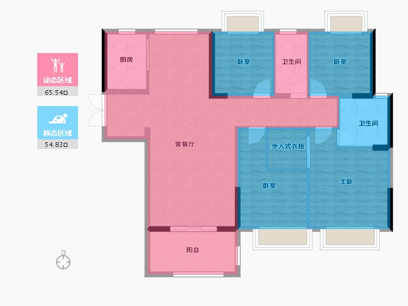 湖北省-黄石市-宏维·新城-108.39-户型库-动静分区