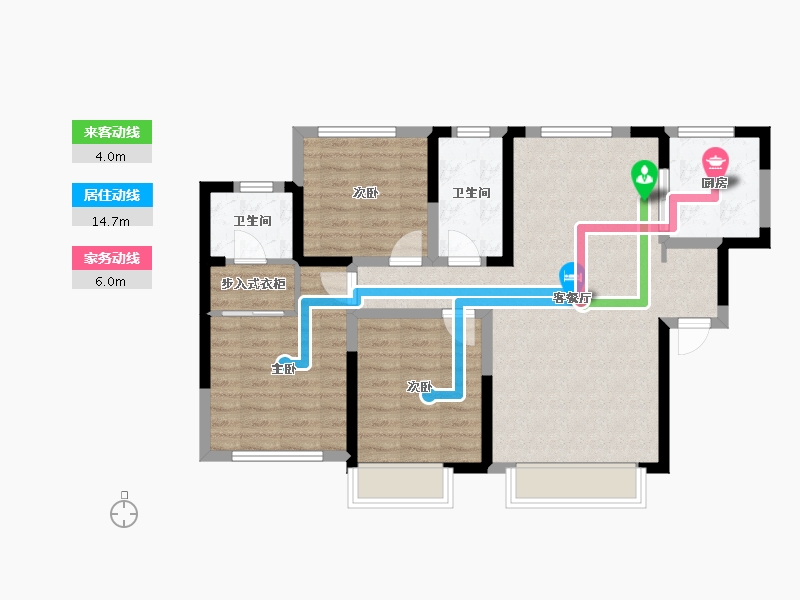 陕西省-西安市-合能铂悦府-91.30-户型库-动静线