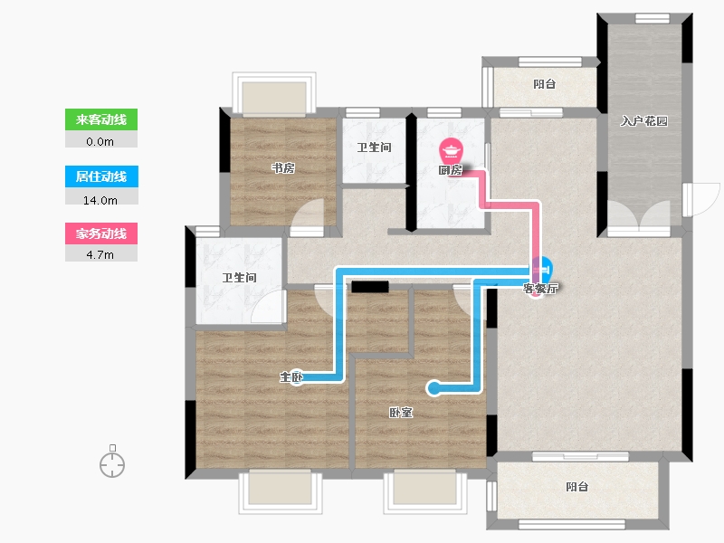 湖南省-衡阳市-中建和城壹品-97.90-户型库-动静线