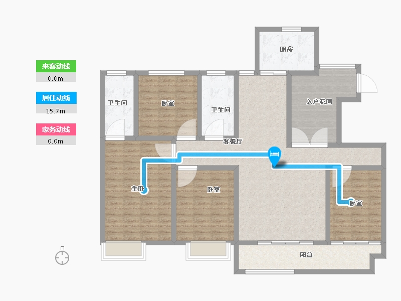 山东省-菏泽市-天华国际-137.60-户型库-动静线