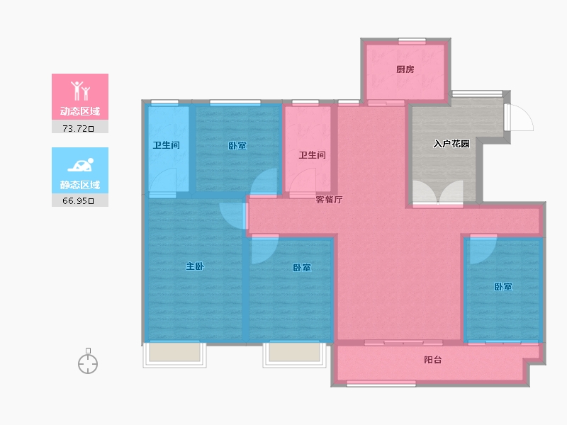 山东省-菏泽市-天华国际-137.60-户型库-动静分区