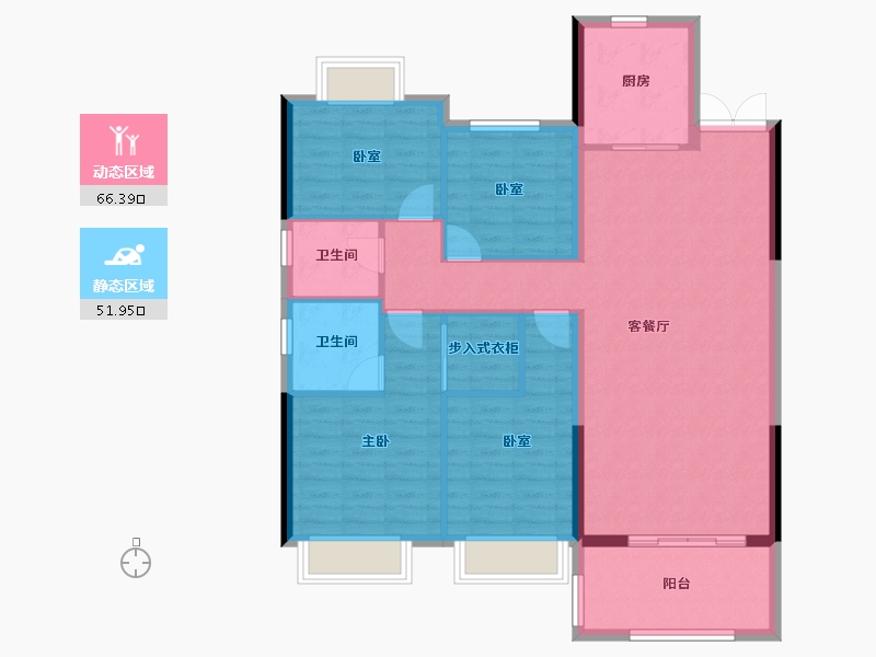 湖北省-黄石市-宏维·新城-107.48-户型库-动静分区