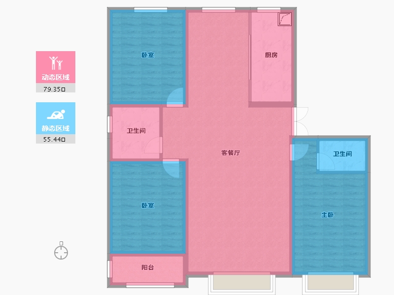 河北省-秦皇岛市-碣石明珠-121.89-户型库-动静分区