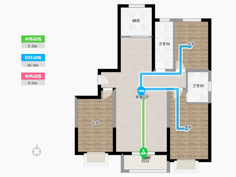 河北省-唐山市-升昌悦郡府-100.51-户型库-动静线