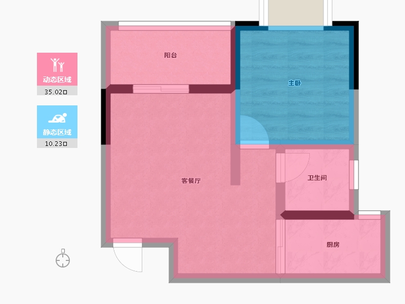 湖南省-怀化市-芸庐雅苑-39.45-户型库-动静分区