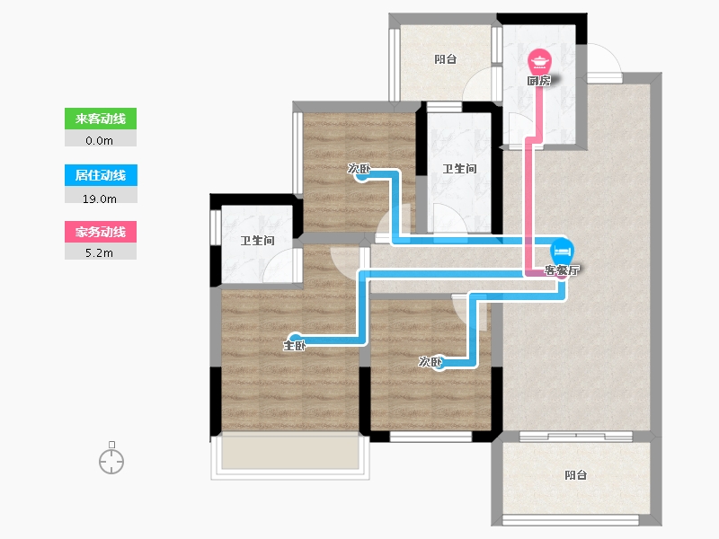 四川省-南充市-优筑紫御天骄-75.46-户型库-动静线