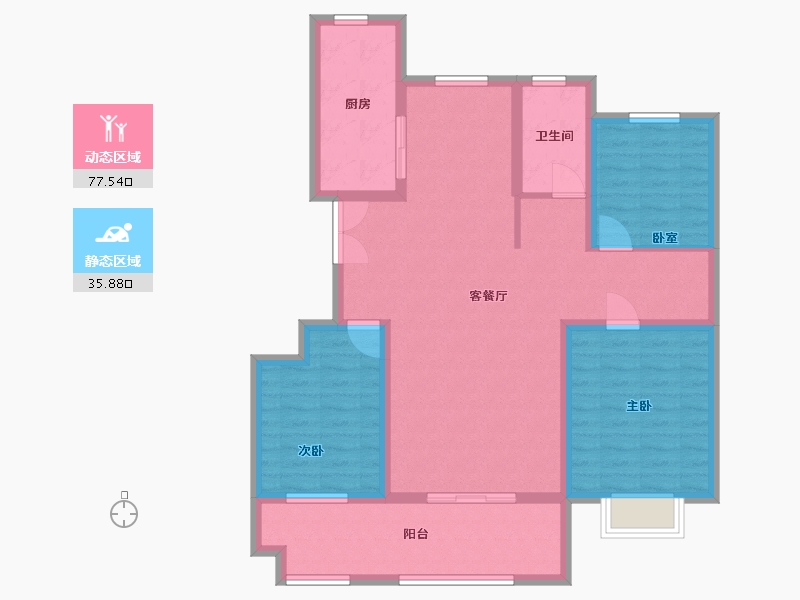 山东省-日照市-沭瑞康城-101.59-户型库-动静分区