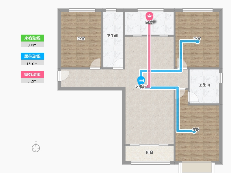 河北省-保定市-四季北岸-103.22-户型库-动静线