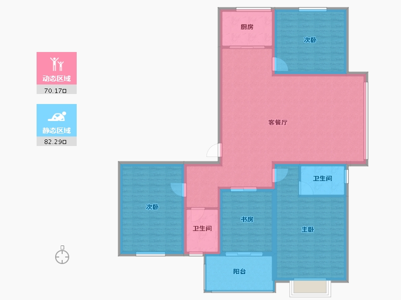 山西省-临汾市-石化小区二期-138.57-户型库-动静分区