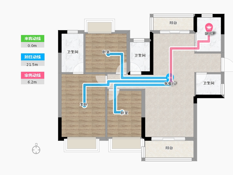 江西省-赣州市-澜山原著-87.52-户型库-动静线