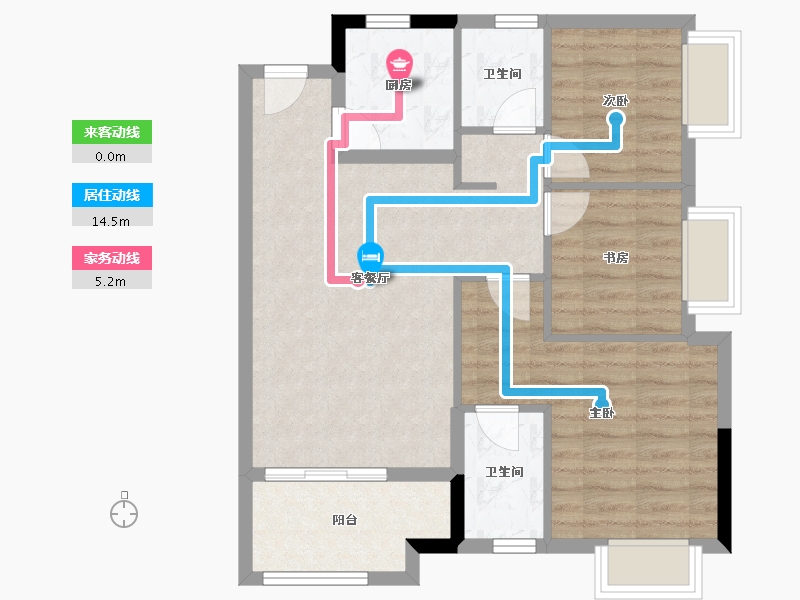 福建省-南平市-建瓯文华郡府-72.40-户型库-动静线