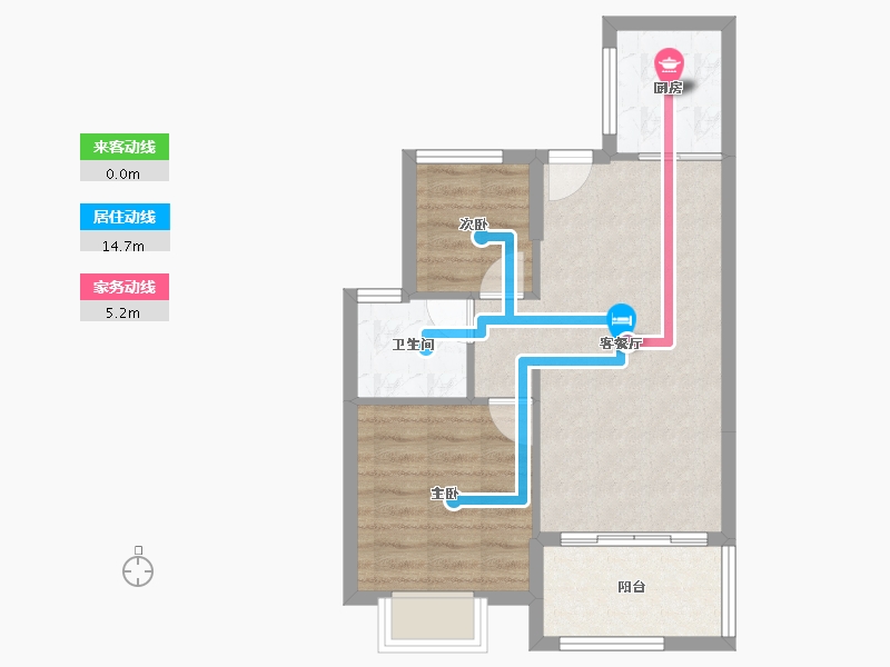 福建省-南平市-新城中心悦城-53.29-户型库-动静线