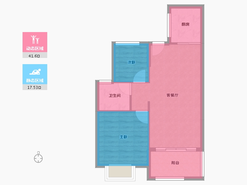 福建省-南平市-新城中心悦城-53.29-户型库-动静分区