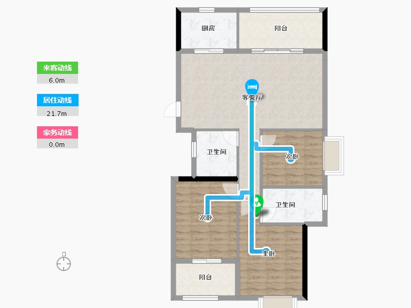 福建省-南平市-新城中心悦城-96.03-户型库-动静线