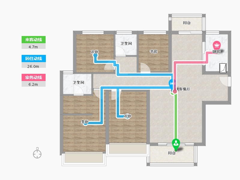 河南省-郑州市-融信江湾城-102.40-户型库-动静线