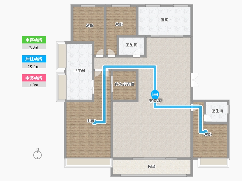 山西省-太原市-中国铁建花语堂-242.04-户型库-动静线