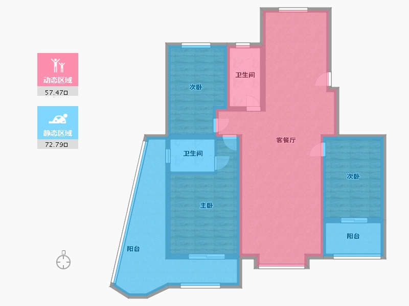 山东省-菏泽市-盛世华庭-116.00-户型库-动静分区