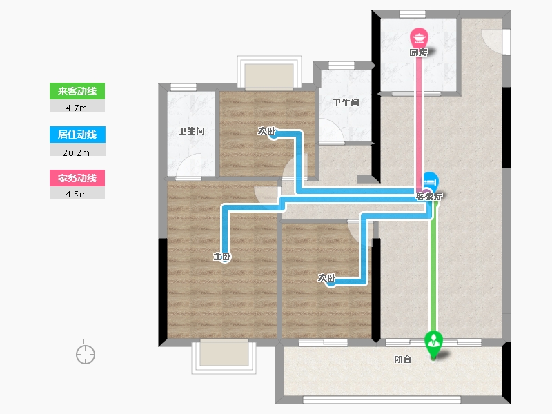 福建省-南平市-璀璨延宸-94.71-户型库-动静线