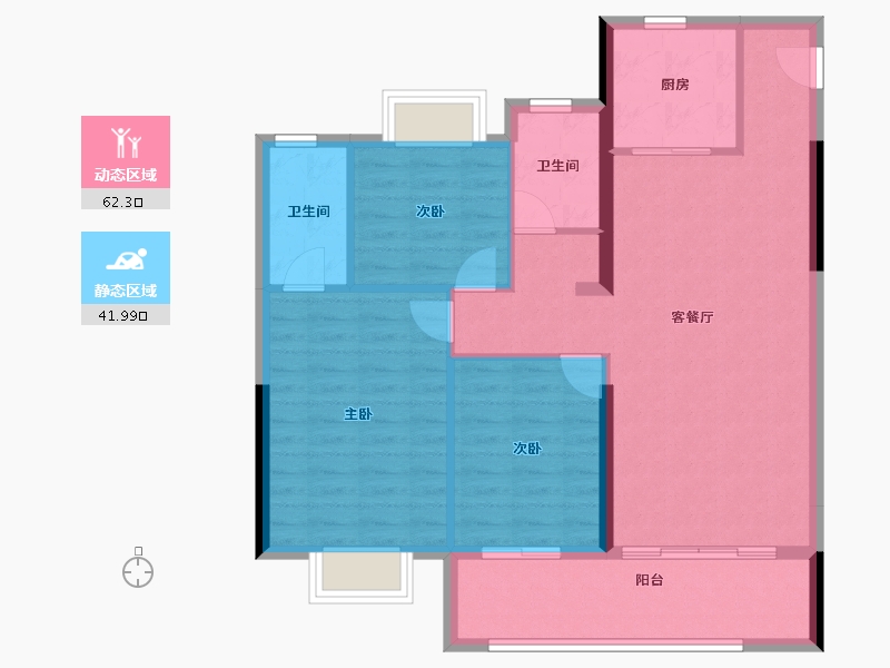 福建省-南平市-璀璨延宸-94.71-户型库-动静分区