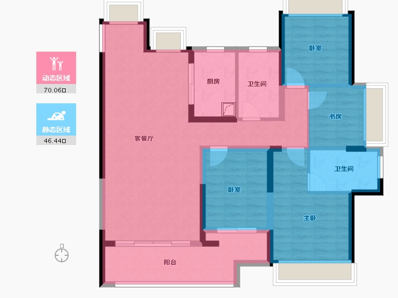 江西省-上饶市-世纪三千院-103.99-户型库-动静分区