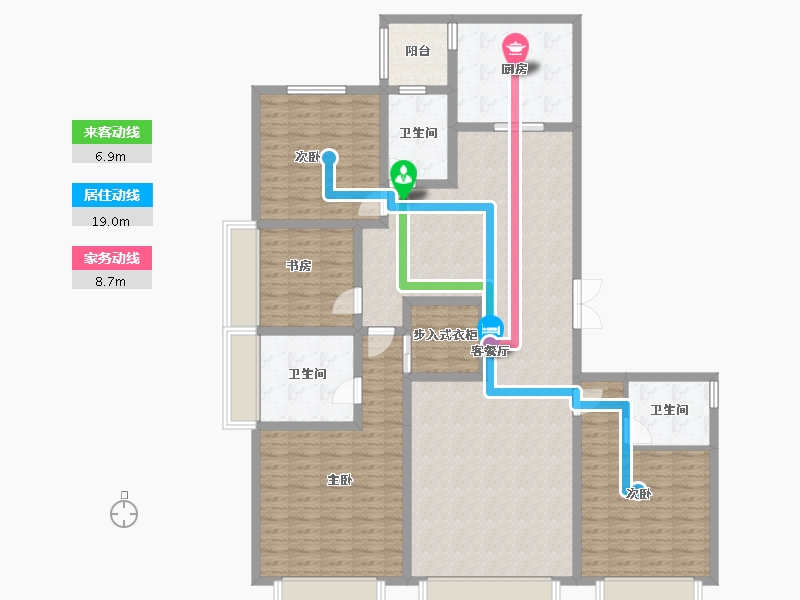 山西省-太原市-中国铁建花语堂-157.61-户型库-动静线