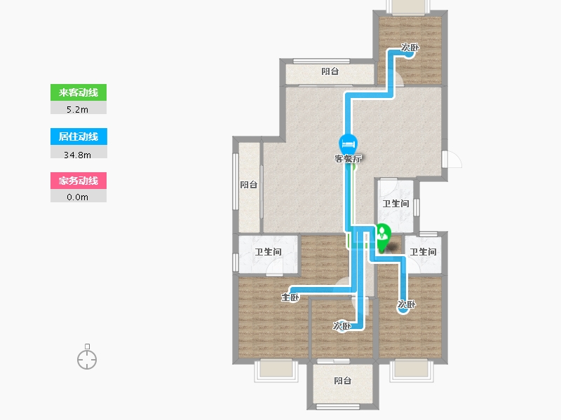 福建省-南平市-新城花园三期-119.80-户型库-动静线