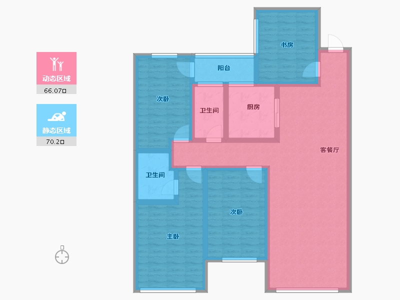 山东省-枣庄市-滕州凯润花园-120.96-户型库-动静分区