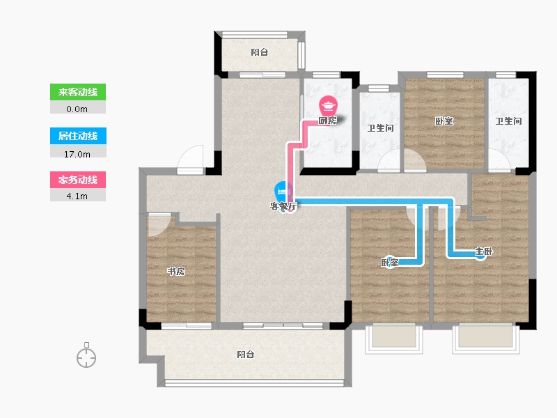 福建省-莆田市-保利城湖心岛Ⅱ-113.38-户型库-动静线