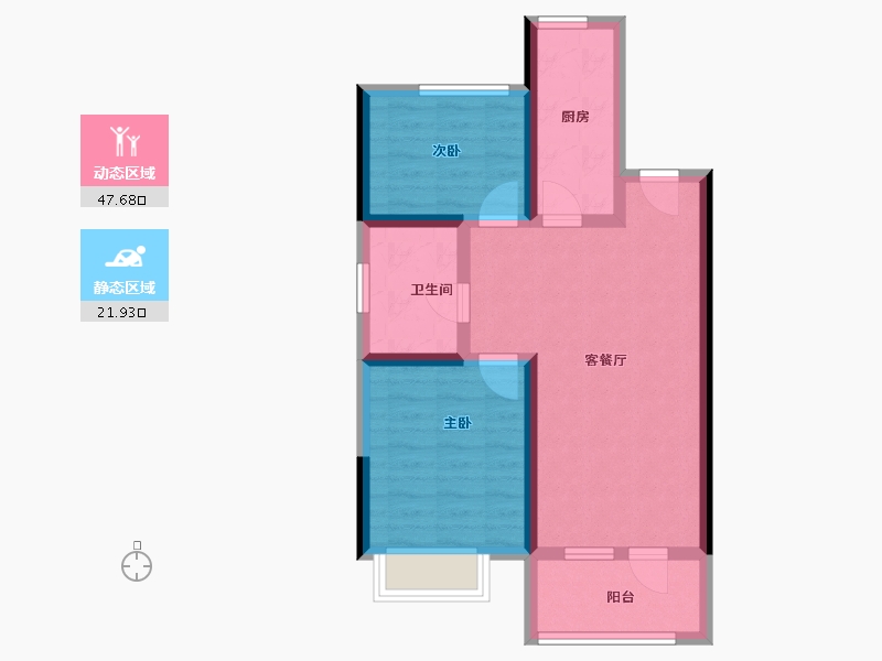 甘肃省-天水市-奥特莱斯·明月江南-61.15-户型库-动静分区