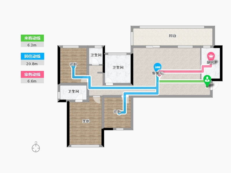 贵州省-黔东南苗族侗族自治州-领地·天御-122.33-户型库-动静线