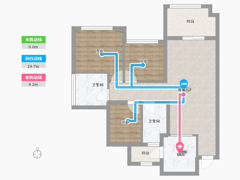 四川省-南充市-鸿通文德中央大境-71.83-户型库-动静线