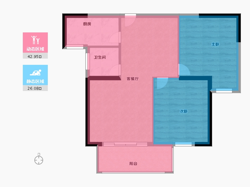 福建省-三明市-金古明珠三期-62.40-户型库-动静分区