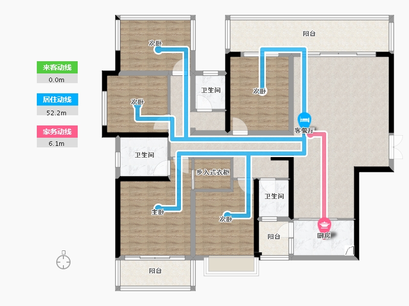 广西壮族自治区-南宁市-路桥锦绣系列二期-180.00-户型库-动静线