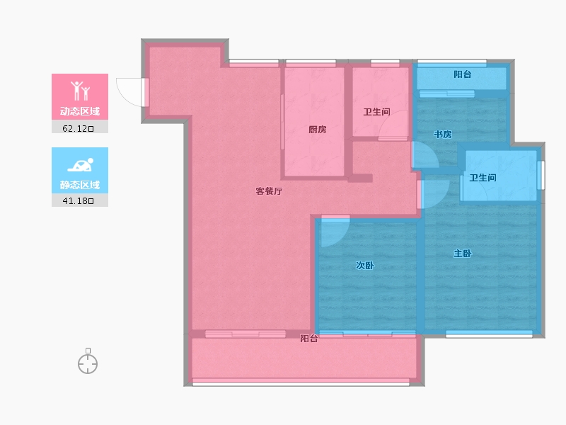 江西省-上饶市-翼天·十里风荷-92.01-户型库-动静分区