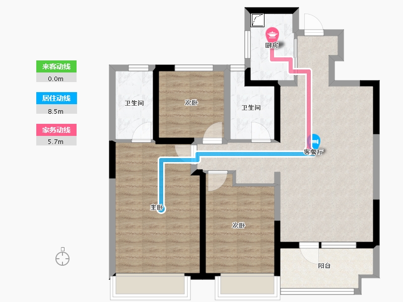 山东省-潍坊市-大有世家-89.21-户型库-动静线