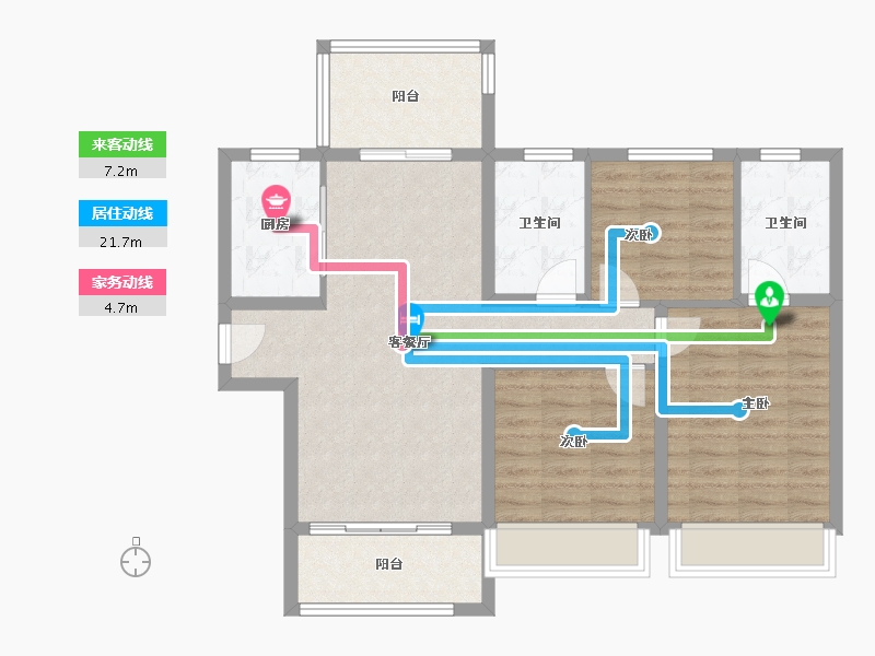 河南省-郑州市-融信江湾城-88.00-户型库-动静线